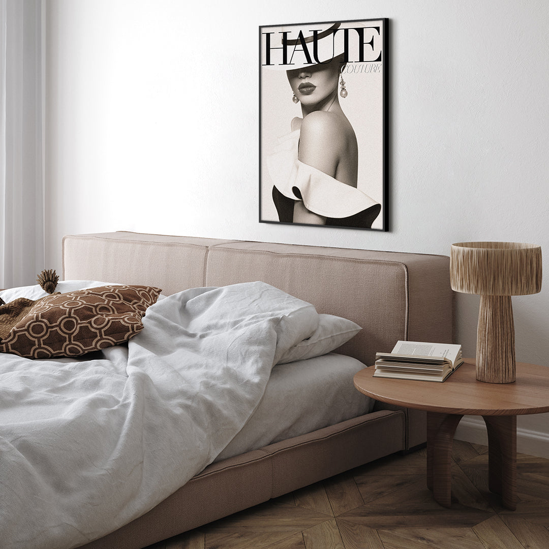 Couture 7 | INDRAMMET BILLEDE Indrammet billede MF 30x40 Sort