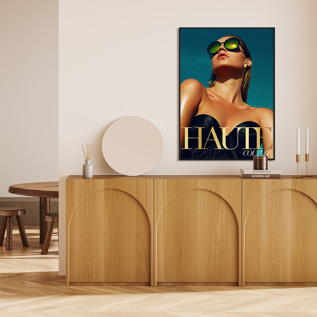 Couture 11 | INDRAMMET BILLEDE Indrammet billede MF 30x40 Sort