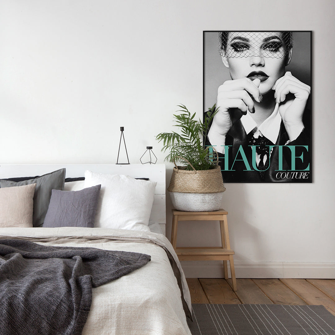 Couture 9 | INDRAMMET BILLEDE Indrammet billede MF 30x40 Sort