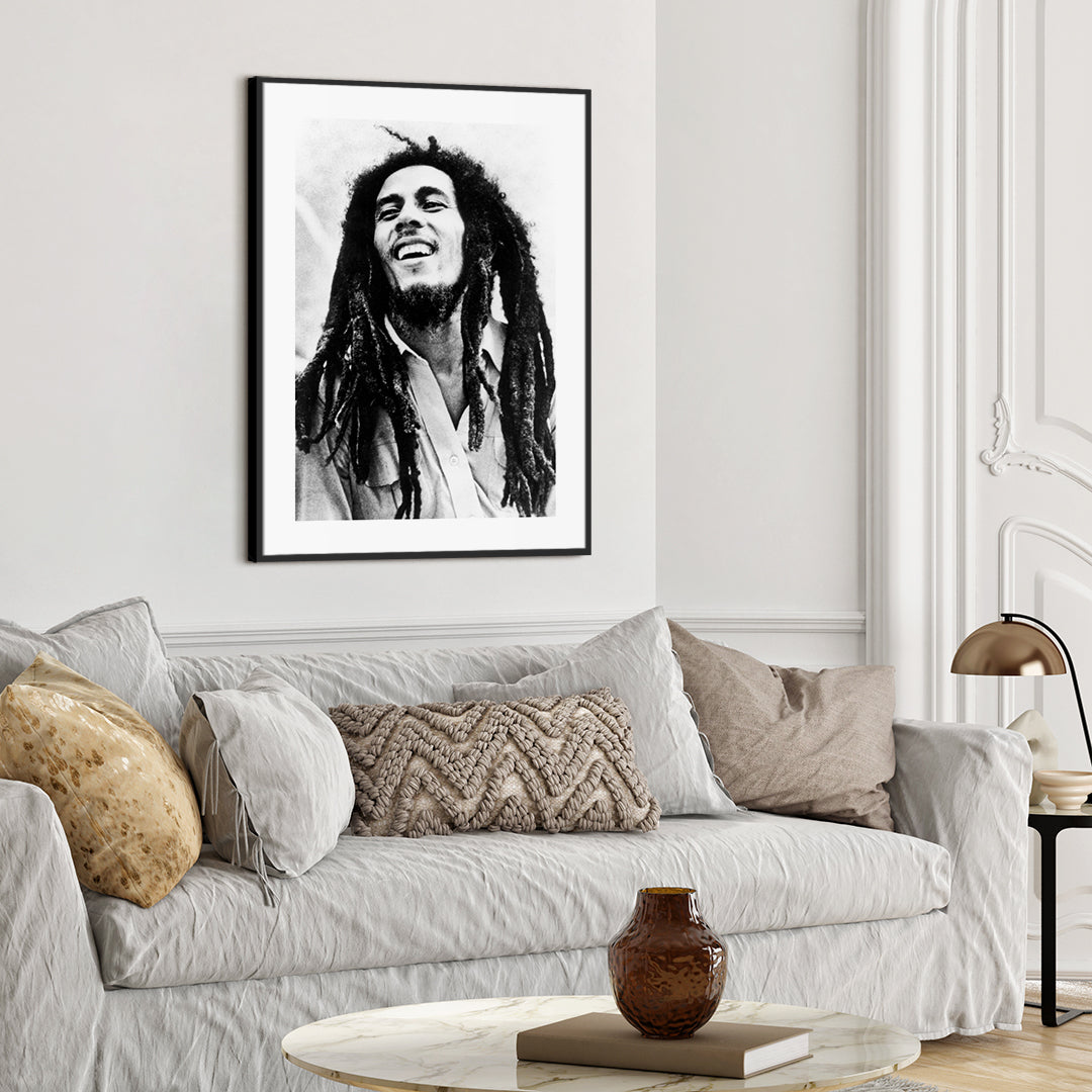 Bob Marley | INDRAMMET BILLEDE Indrammet billede MF 30x40 Sort