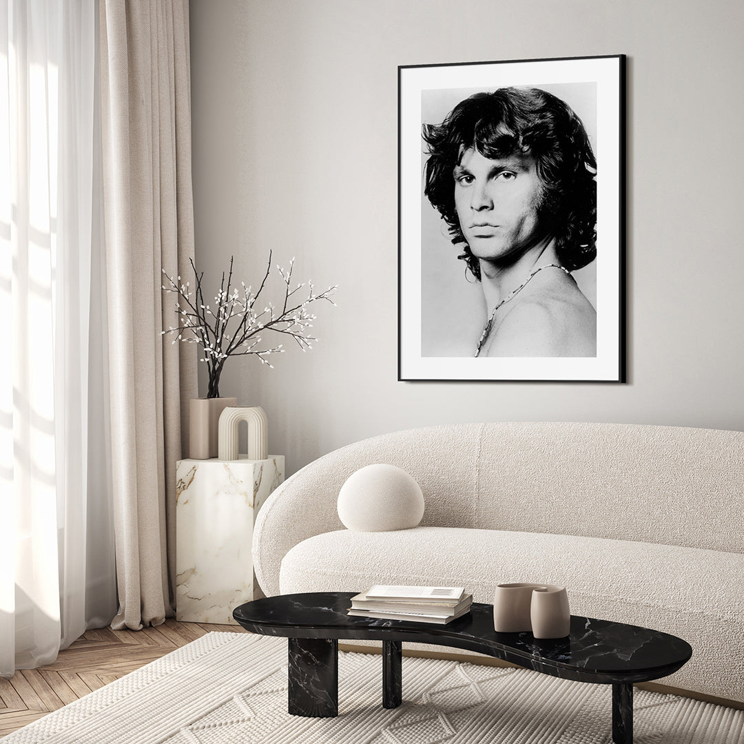 Jim Morrison | INDRAMMET BILLEDE Indrammet billede MF 30x40 Sort