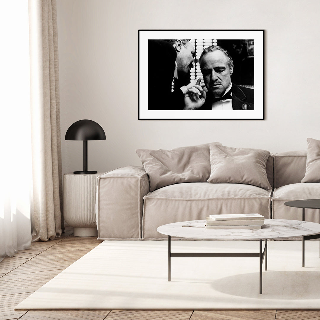 Marlon Brando 1 | INDRAMMET BILLEDE Indrammet billede MF 30x40 Sort