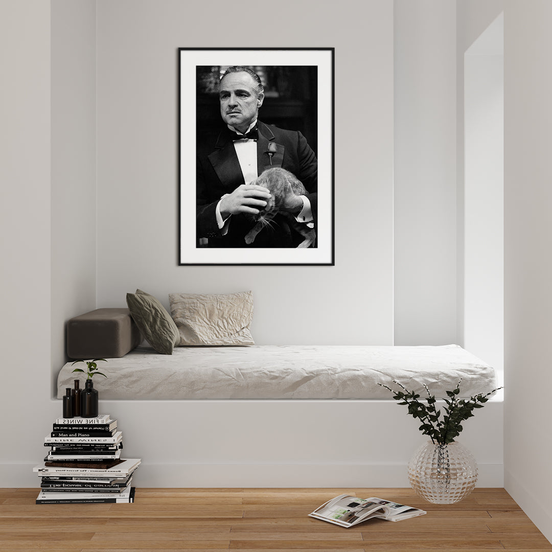 Marlon Brando 2 | INDRAMMET BILLEDE Indrammet billede MF 30x40 Sort