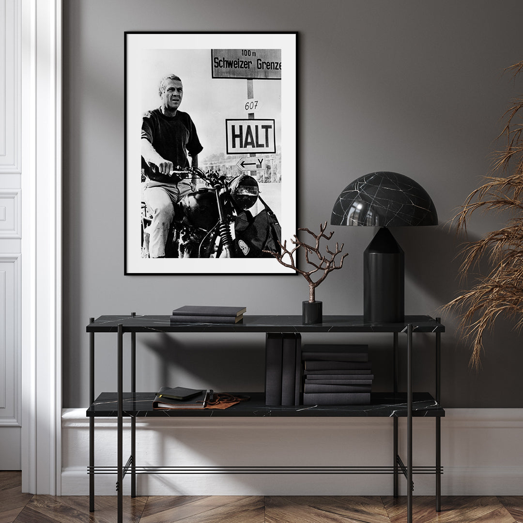 McQueen 3 | INDRAMMET BILLEDE Indrammet billede MF 30x40 Sort