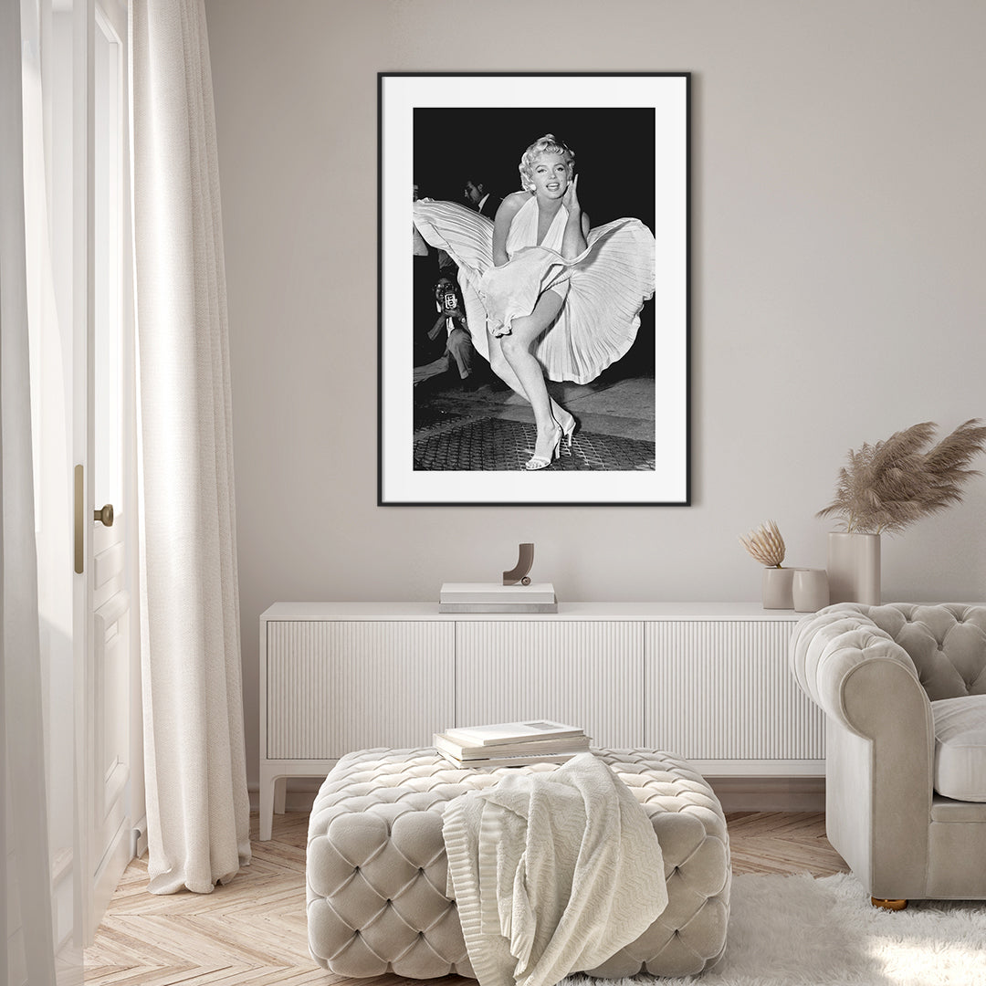 Monroe 9 | INDRAMMET BILLEDE Indrammet billede MF 30x40 Sort