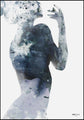 Woman in blue 2 | INDRAMMET BILLEDE
