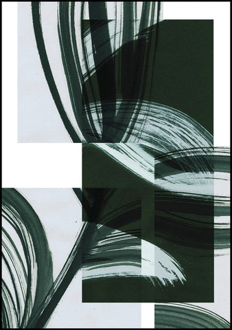 Square green 1 | INDRAMMET BILLEDE Indrammet billede MF