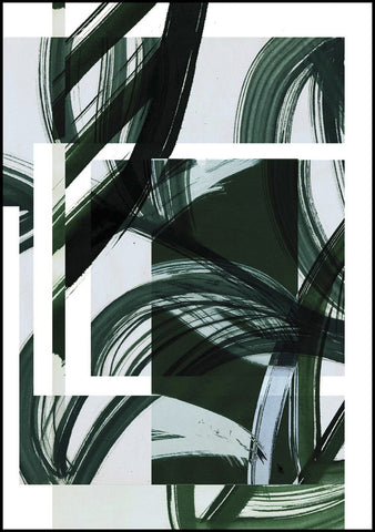 Square green 2 | INDRAMMET BILLEDE Indrammet billede MF