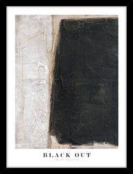 Black out | KUNSTTRYK Kunsttryk ART COPENHAGEN 30x40 Sort ramme