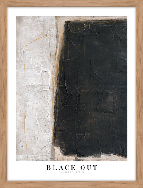 Black out | KUNSTTRYK Kunsttryk ART COPENHAGEN 30x40 Egeramme
