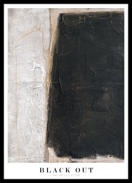 Black out | KUNSTTRYK Kunsttryk ART COPENHAGEN 50x70 Sort ramme