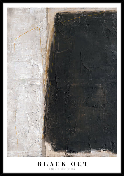 Black out | KUNSTTRYK Kunsttryk ART COPENHAGEN 70x100 Sort ramme