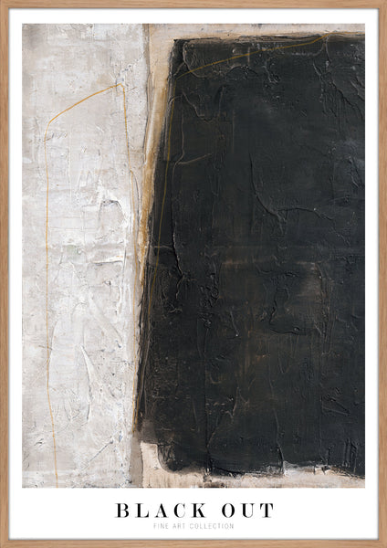 Black out | KUNSTTRYK Kunsttryk ART COPENHAGEN 70x100 Egeramme
