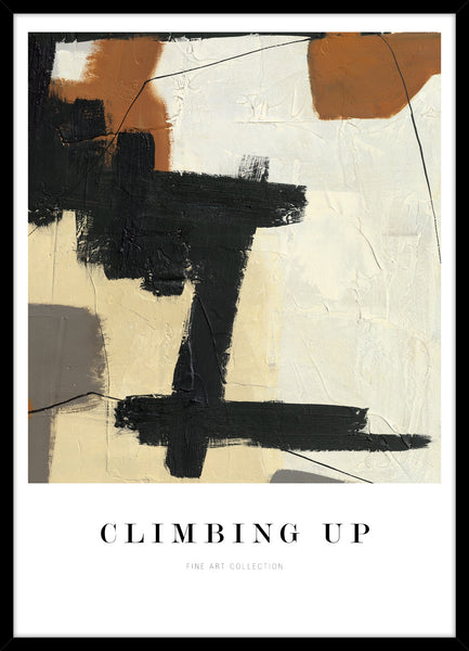 Climbing up | KUNSTTRYK Kunsttryk ART COPENHAGEN 50x70 Sort ramme