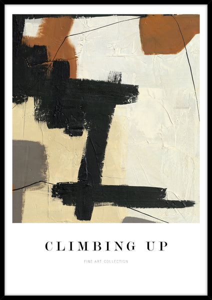 Climbing up | KUNSTTRYK Kunsttryk ART COPENHAGEN 70x100 Sort ramme
