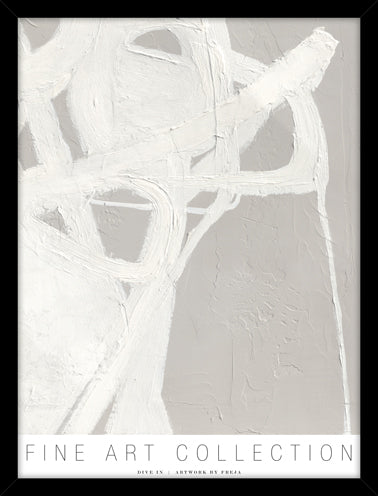 Dive in | KUNSTTRYK Kunsttryk ART COPENHAGEN 30x40 Sort ramme