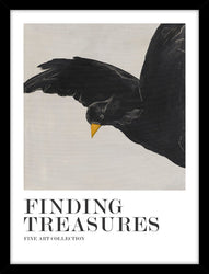 Finding treasures | KUNSTTRYK Kunsttryk ART COPENHAGEN 30x40 Sort ramme