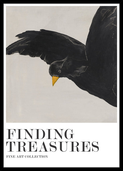 Finding treasures | KUNSTTRYK Kunsttryk ART COPENHAGEN 50x70 Sort ramme