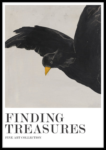 Finding treasures | KUNSTTRYK Kunsttryk ART COPENHAGEN 70x100 Sort ramme