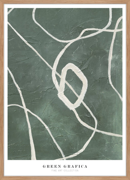 Green grafica | KUNSTTRYK Kunsttryk ART COPENHAGEN 50x70 Egeramme