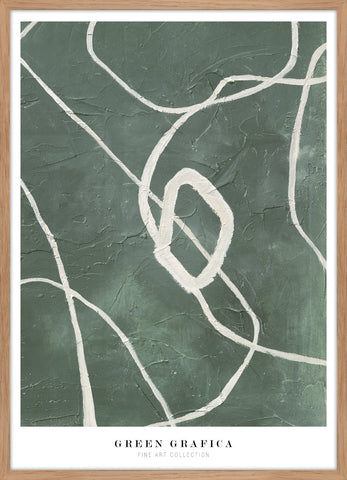 Green grafica | KUNSTTRYK Kunsttryk ART COPENHAGEN 50x70 Egeramme