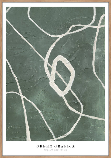 Green grafica | KUNSTTRYK Kunsttryk ART COPENHAGEN 70x100 Egeramme