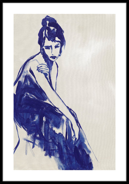 Just a little while | KUNSTTRYK Kunsttryk ART COPENHAGEN 50x70 Sort ramme
