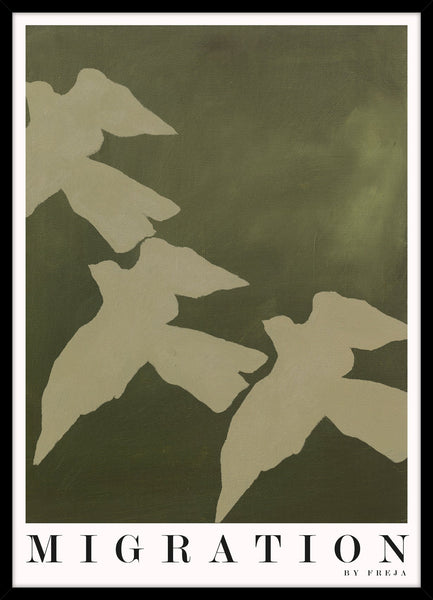 Migration | KUNSTTRYK Kunsttryk ART COPENHAGEN 50x70 Sort ramme