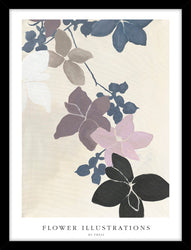 The scent of flower | KUNSTTRYK Kunsttryk ART COPENHAGEN 30x40 Sort ramme
