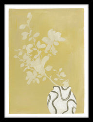 Vanilla yellow | KUNSTTRYK Kunsttryk ART COPENHAGEN 30x40 Sort ramme