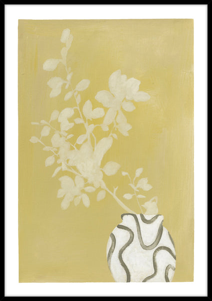 Vanilla yellow | KUNSTTRYK Kunsttryk ART COPENHAGEN 70x100 Sort ramme