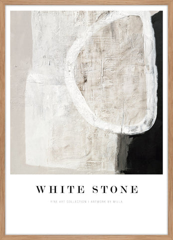 White stone | KUNSTTRYK Kunsttryk ART COPENHAGEN 50x70 Egeramme
