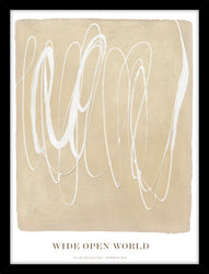 Wide open world | KUNSTTRYK Kunsttryk ART COPENHAGEN 30x40 Sort ramme