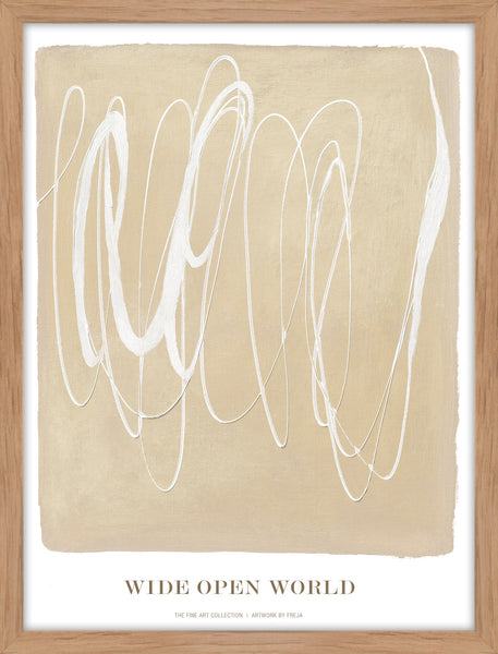 Wide open world | KUNSTTRYK Kunsttryk ART COPENHAGEN 30x40 Egeramme