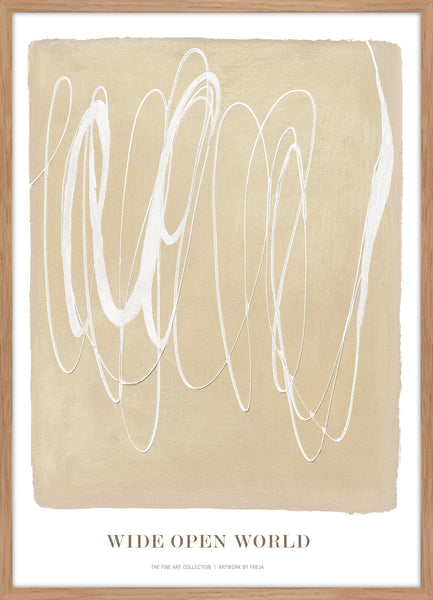 Wide open world | KUNSTTRYK Kunsttryk ART COPENHAGEN 50x70 Egeramme