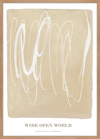Wide open world | KUNSTTRYK Kunsttryk ART COPENHAGEN 50x70 Egeramme