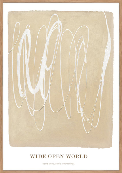 Wide open world | KUNSTTRYK Kunsttryk ART COPENHAGEN 70x100 Egeramme