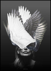 Angel | INDRAMMET BILLEDE Indrammet billede MF 30x40 Sort