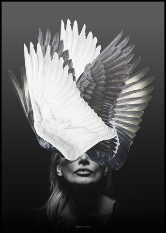Angel | INDRAMMET BILLEDE Indrammet billede MF 30x40 Sort