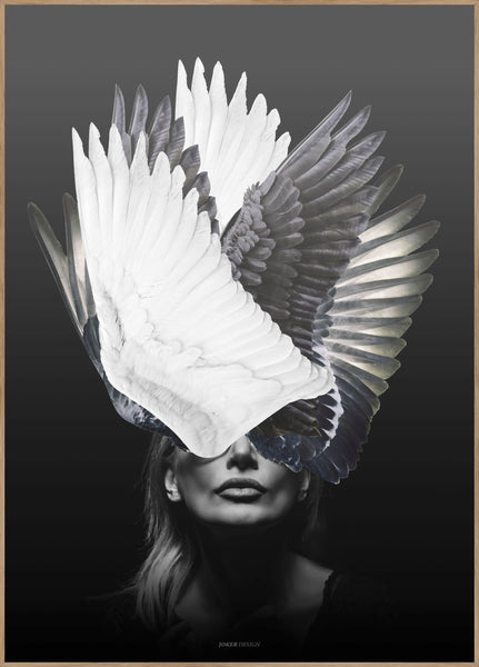 Angel | INDRAMMET BILLEDE Indrammet billede MF 30x40 Egeramme