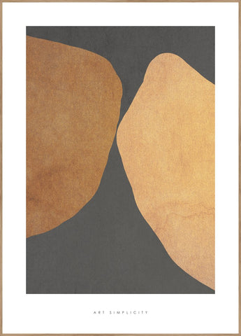 Art Simplicity 4 | INDRAMMET BILLEDE Indrammet billede MF 30x40 Egeramme
