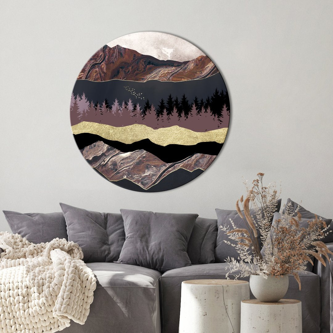 Autumn Mountains 1 | CIRCLE ART Circle Art ART COPENHAGEN   
