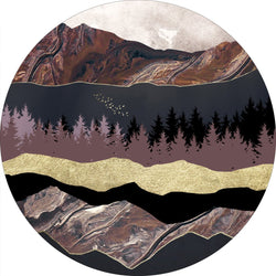 Autumn Mountains 1 | CIRCLE ART Circle Art ART COPENHAGEN   