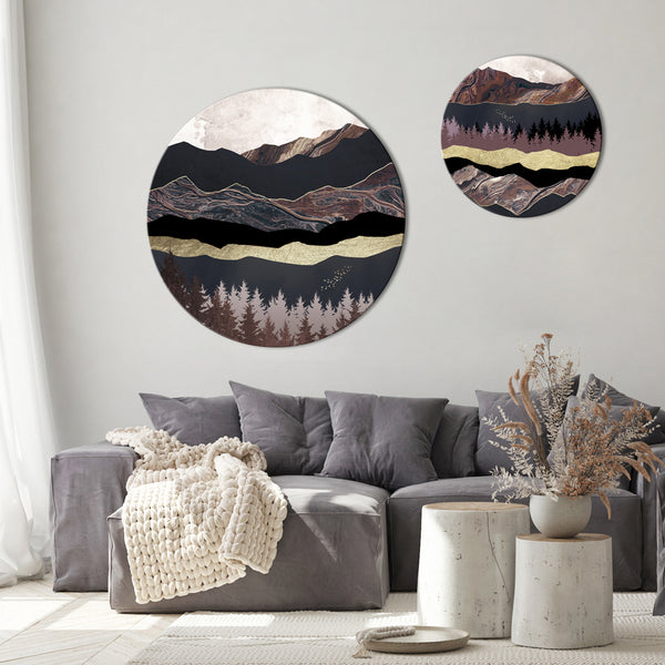 Autumn Mountains 2 | CIRCLE ART Circle Art ART COPENHAGEN   