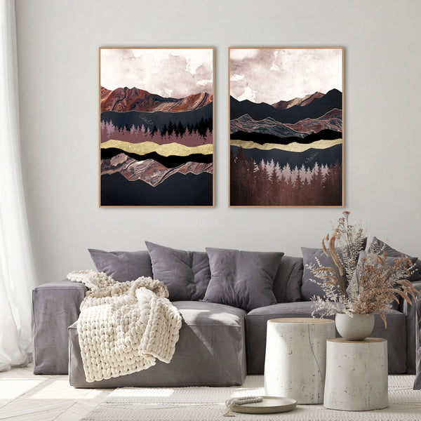 Autumn Mountains 2 | INDRAMMET BILLEDE Indrammet billede MF