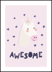 Awesome | INDRAMMET BILLEDE Indrammet billede MF 30x40 Sort