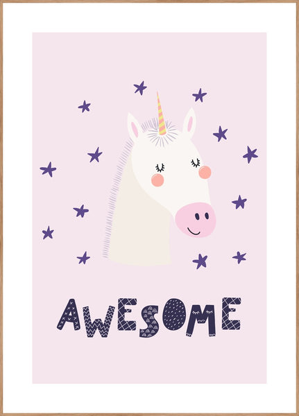 Awesome | INDRAMMET BILLEDE Indrammet billede MF 30x40 Egeramme