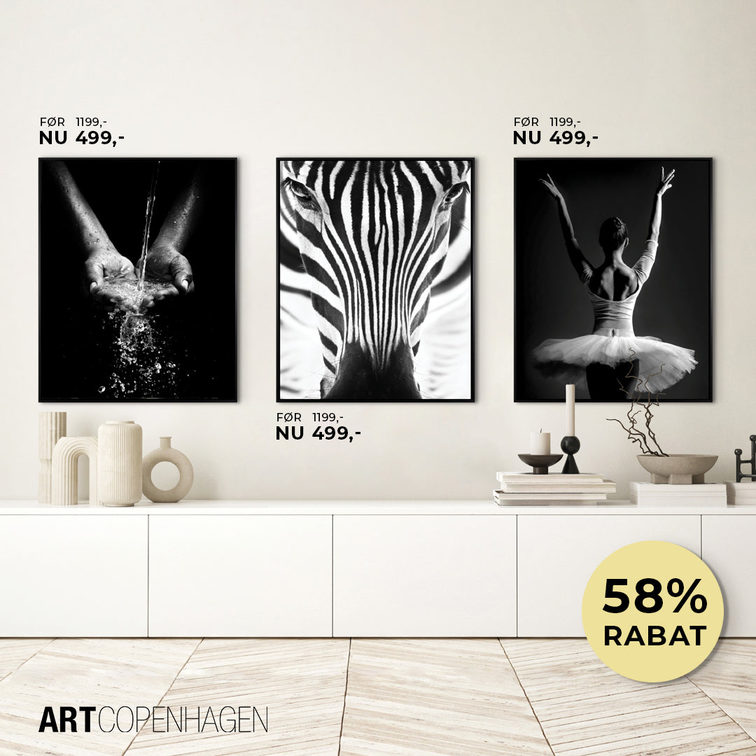 MI Zebra eyes m | Canvasprint (SP) Lærredstryk ART COPENHAGEN