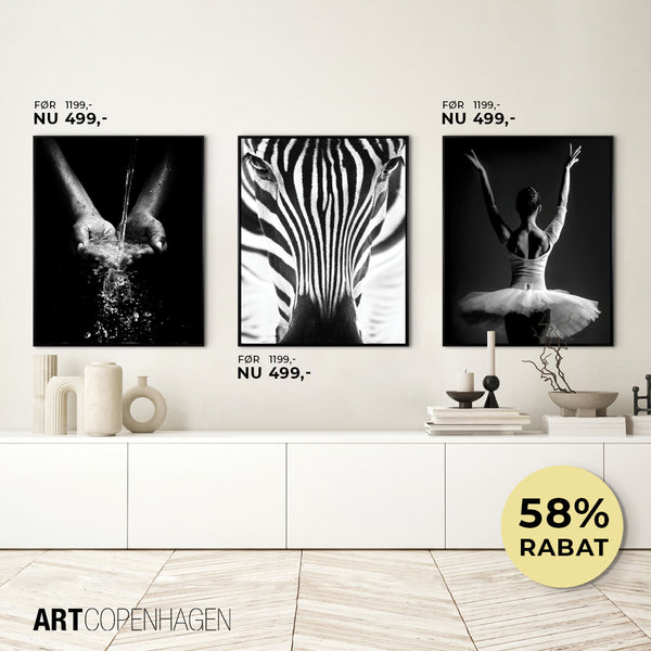 MI Zebra eyes m | Canvasprint (SP) Lærredstryk ART COPENHAGEN