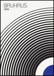 Bauhaus 4 | INDRAMMET BILLEDE Indrammet billede MF 30x40 Sort